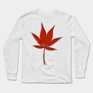 Japanese Maple Tree Leaf Long Sleeve T-Shirt